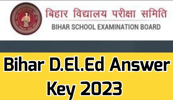 Bihar D.El.Ed Answer Key 