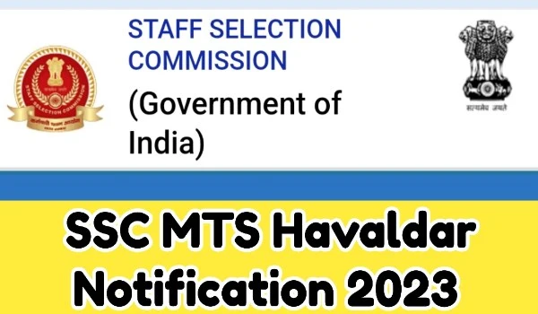 SSC MTS Havaldar Notification