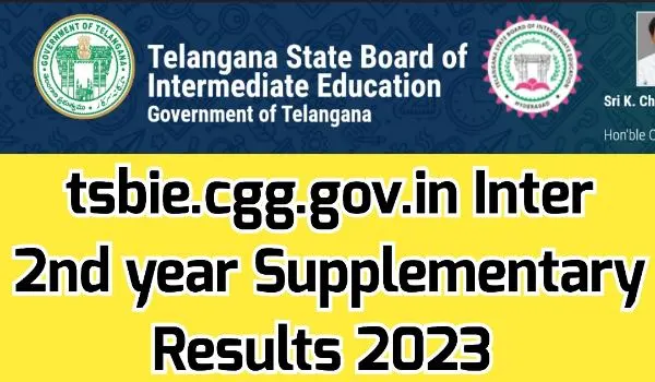 tsbie.cgg.gov.in Inter 2nd Year Supplementary Results