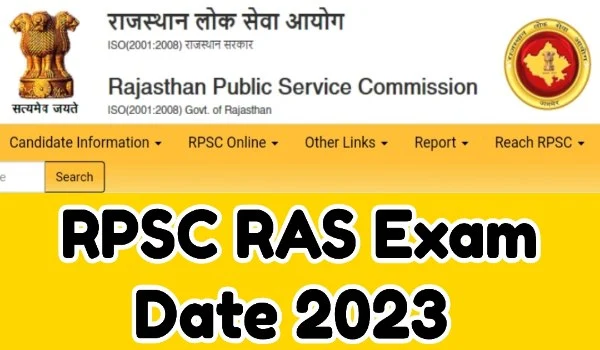 RPSC RAS Exam Date