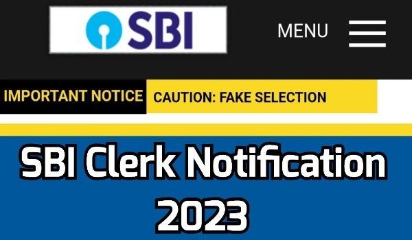 SBI Clerk Notification 